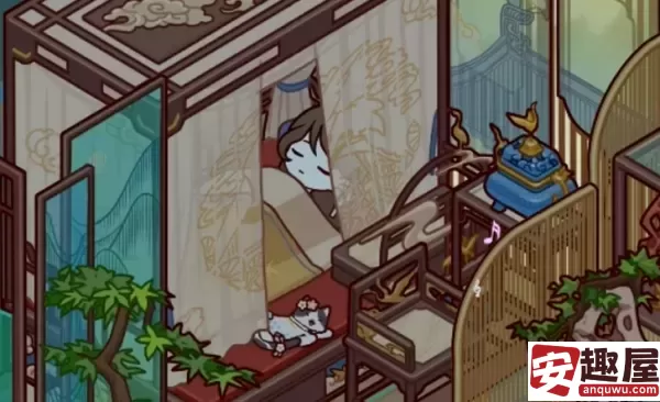 我的休闲时光如何让小猫睡床上-我的休闲时光让小猫睡床上教程