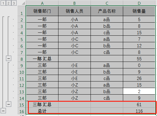 怎么使用Excel表格的分类汇总功能？Excel分类汇总的使用方法