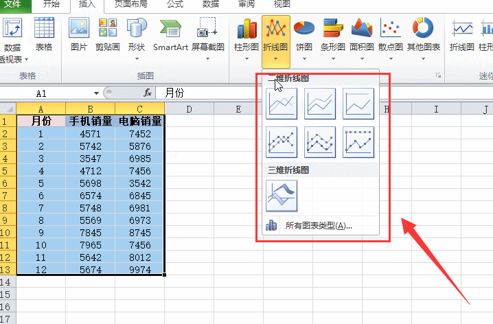 Excel表格数据怎么制作成折线图？如何快速制作折线图？