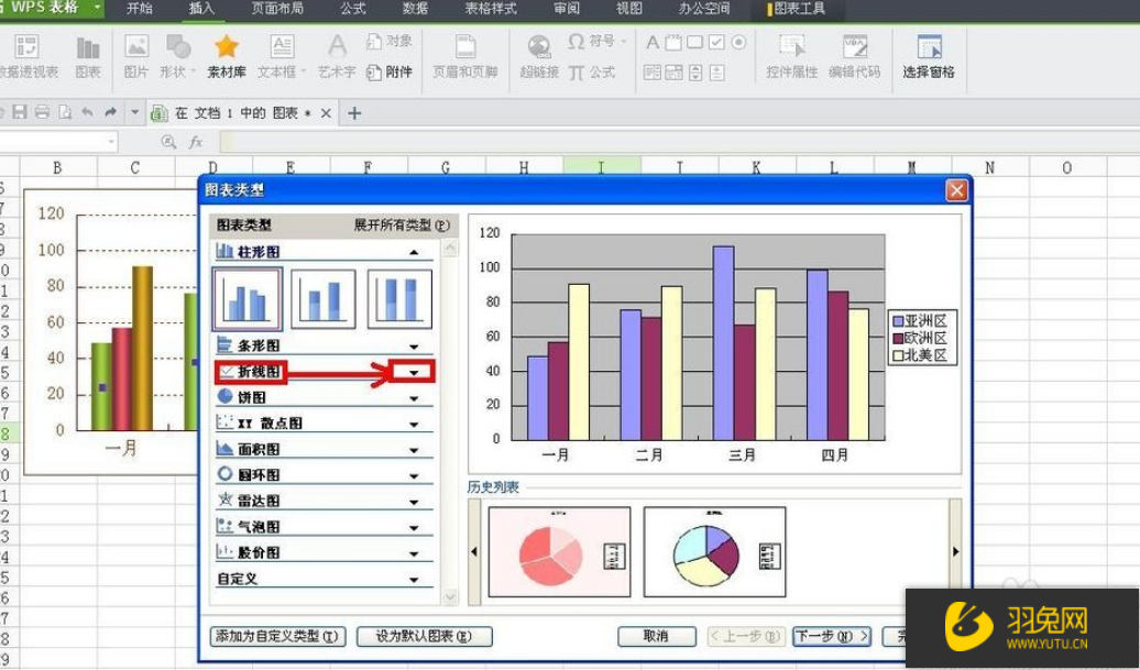 wps怎么制作折线图？如何利用wps制作折线图？