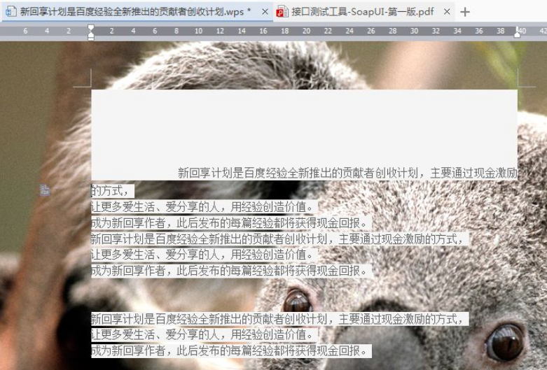 WPS怎么插入图片到文字内容？怎么更改文字背景为图片背景？