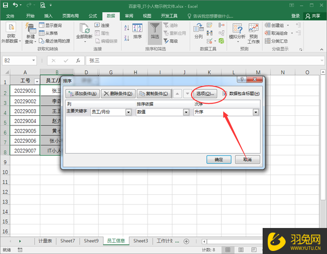 Excel姓名怎么按笔划顺序排列？Excel把姓名按笔划顺序排列的方法