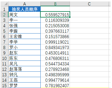 Excel表格怎么随机排序？Excel随机排序的教程